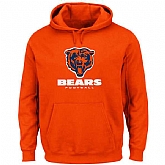 Men's Chicago Bears Critical Victory Pullover Hoodie - Orange,baseball caps,new era cap wholesale,wholesale hats